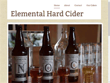 Tablet Screenshot of elementalhardcider.com